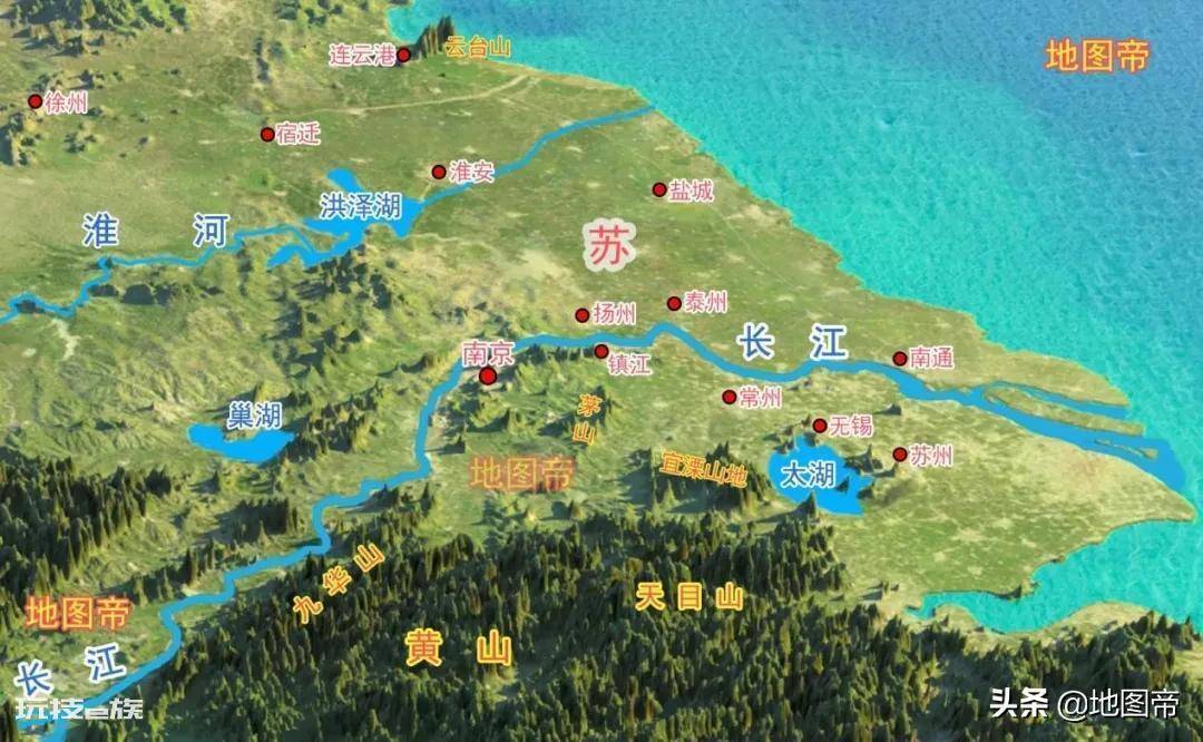 江苏省有多少个市(江苏的苏南与苏北区域划分介绍)-图片1